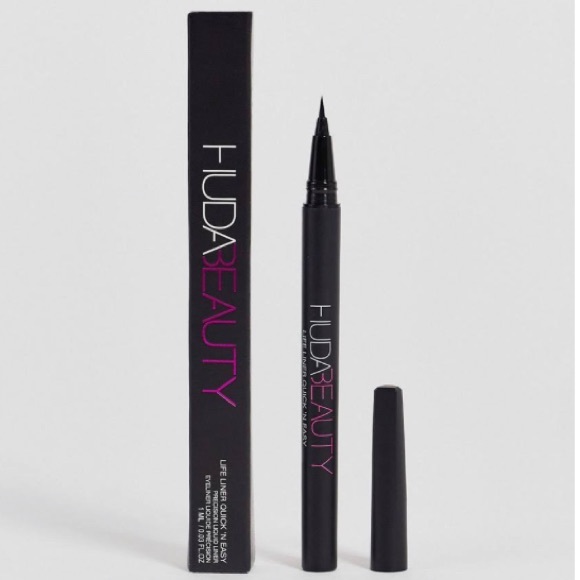 Huda Beauty Life Liner Quick n Easy Waterproof Liquid Eyeliner Pen Black BNIB - Picture 14 of 14